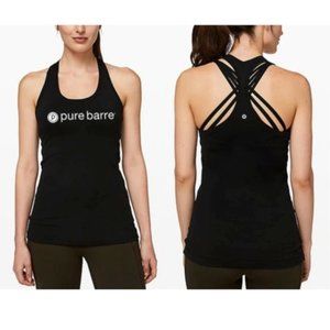 Pure Barre - Lululemon Cool Racerback, Black - 8